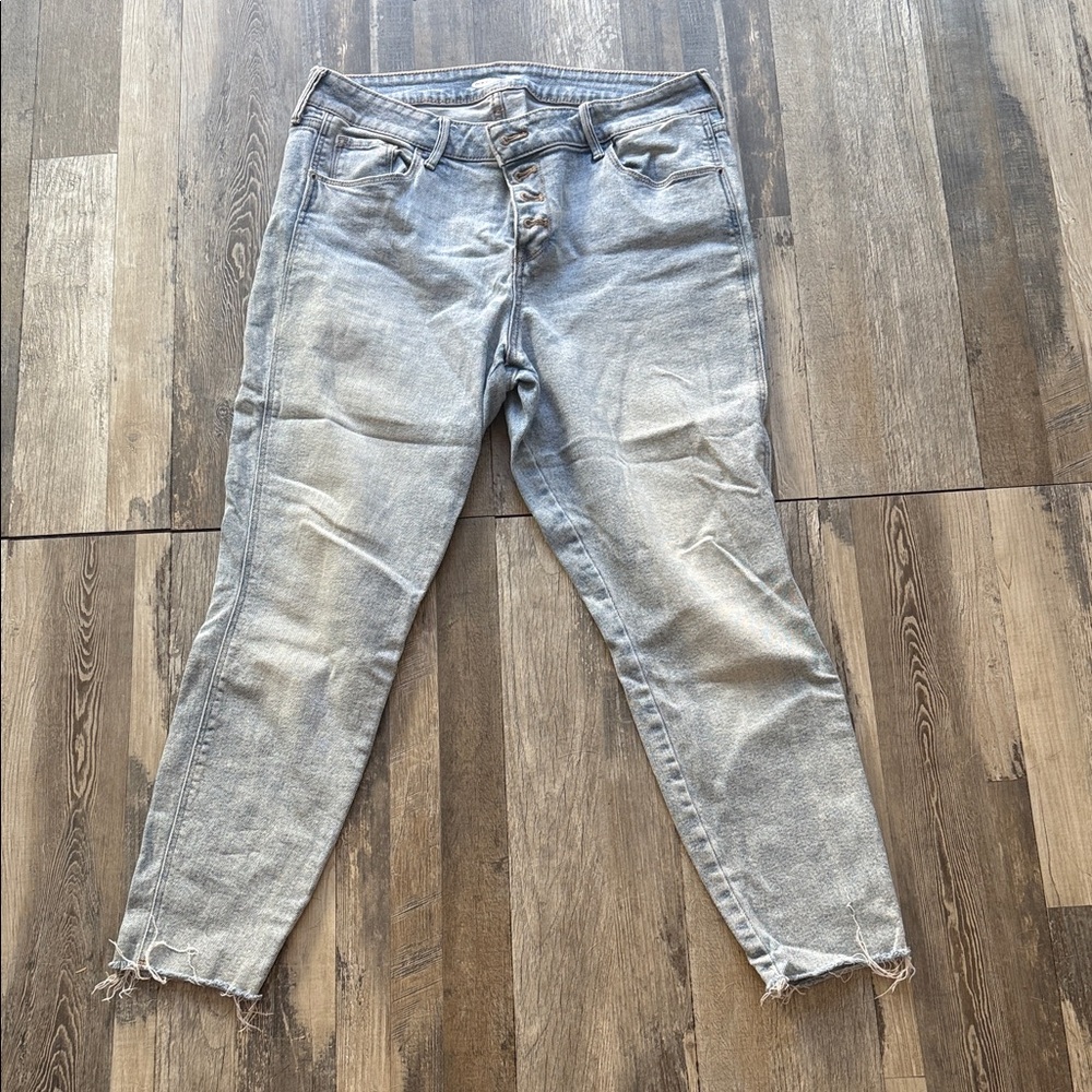 Old Navy High Rise Light Gray Women's Jeans